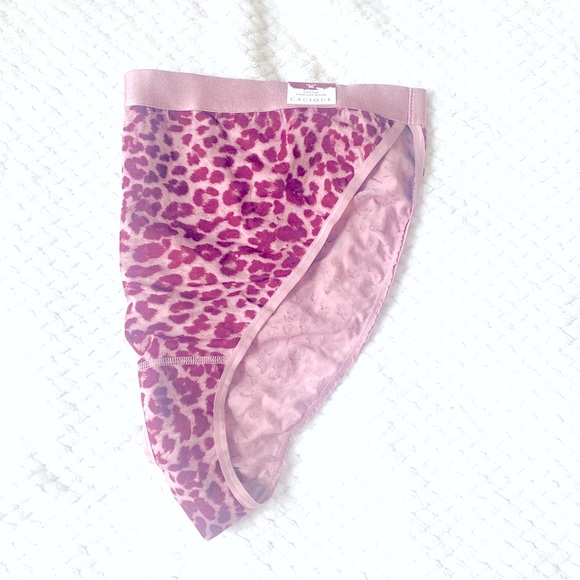 Cacique bikini panty 26/28 purple cheetah print - Picture 3 of 5